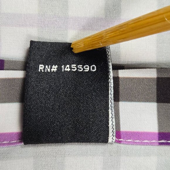 Shaq Brand Big Fit Button-Up Shirt XLG Plaid Cooling Stretch Smart Business - Picture 11 of 12